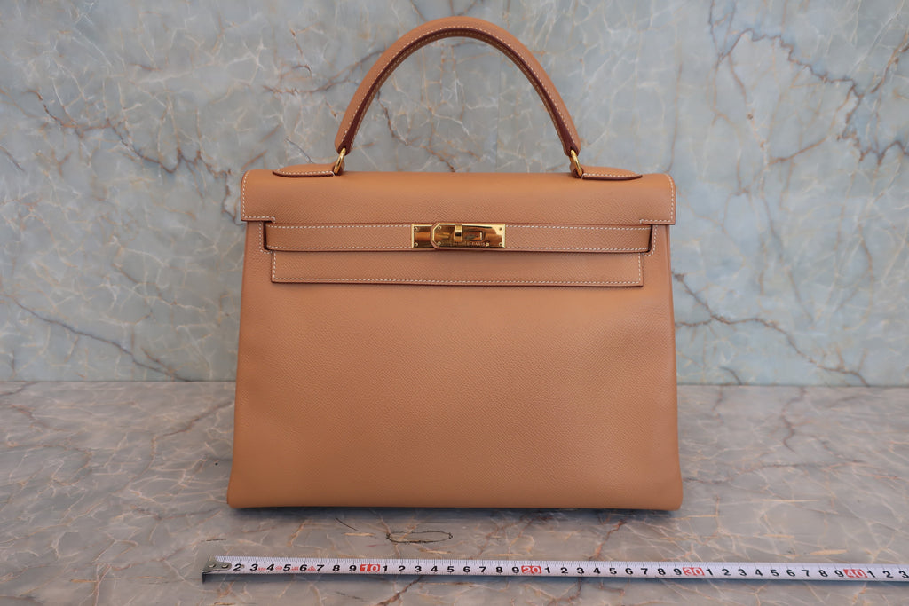 HERMES／エルメス ケリー32 クシュベル ナチュラル □B刻印 ショルダーバッグ 800030169