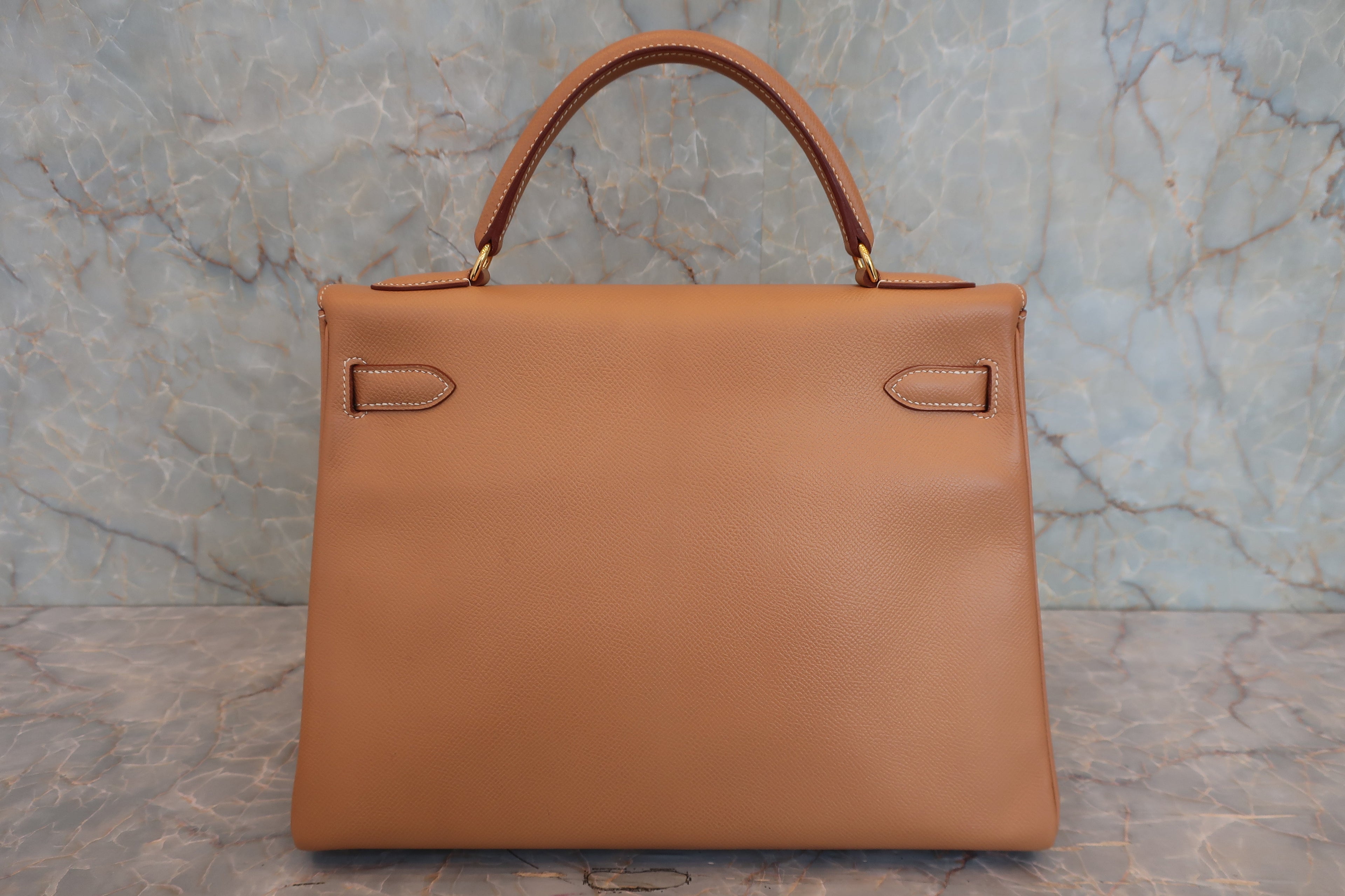 HERMES／エルメス ケリー32 クシュベル ナチュラル □B刻印 ショルダーバッグ 800030169