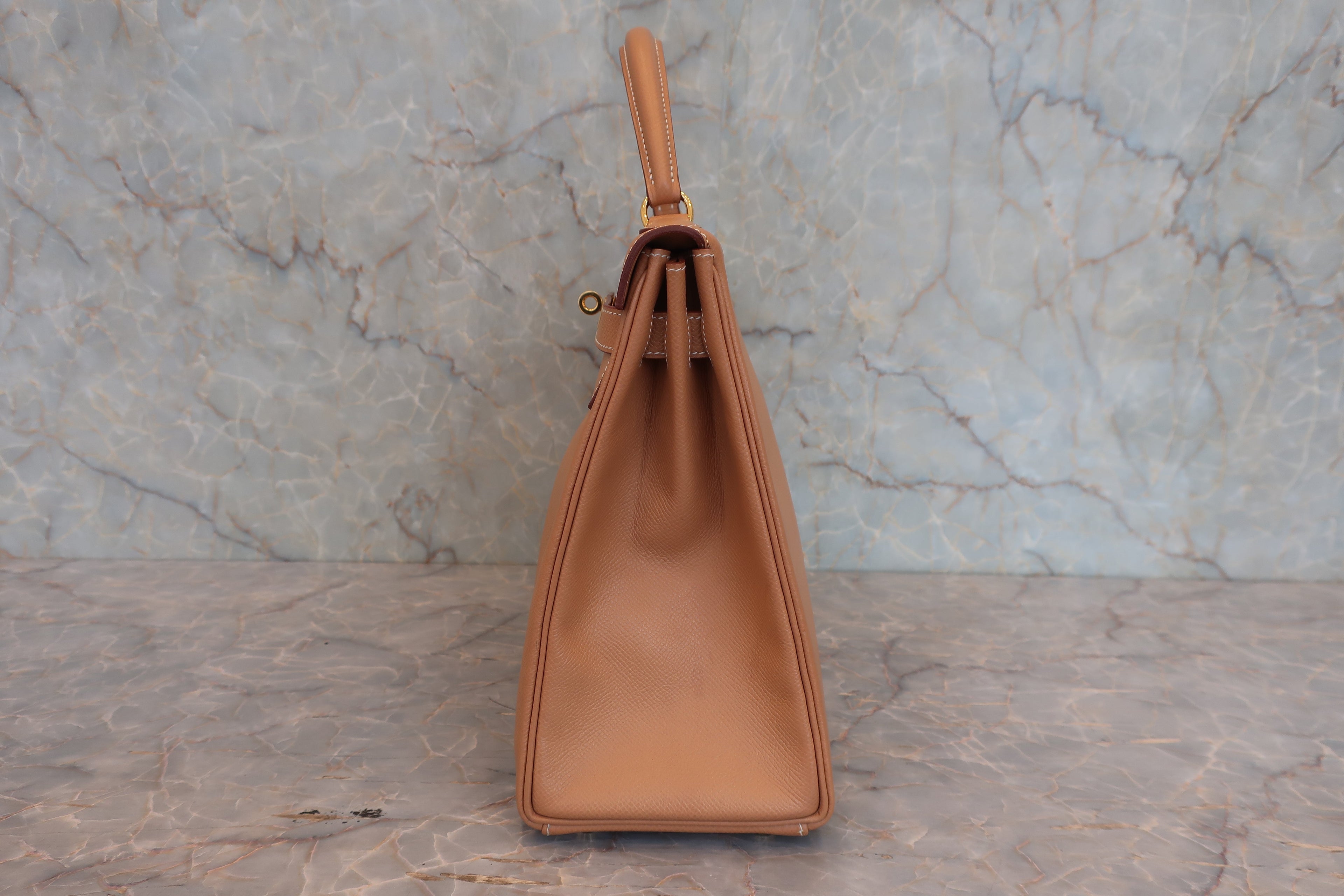 HERMES／エルメス ケリー32 クシュベル ナチュラル □B刻印 ショルダーバッグ 800030169