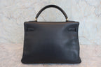 HERMES／エルメス ケリー32 アルデンヌ ブラック 〇Y刻印 ショルダーバッグ 800030182