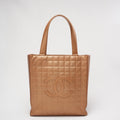 Chanel CC Metallic Golden Vintage Tote Bag