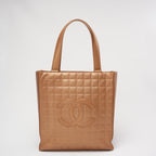 Chanel CC Metallic Golden Vintage Tote Bag