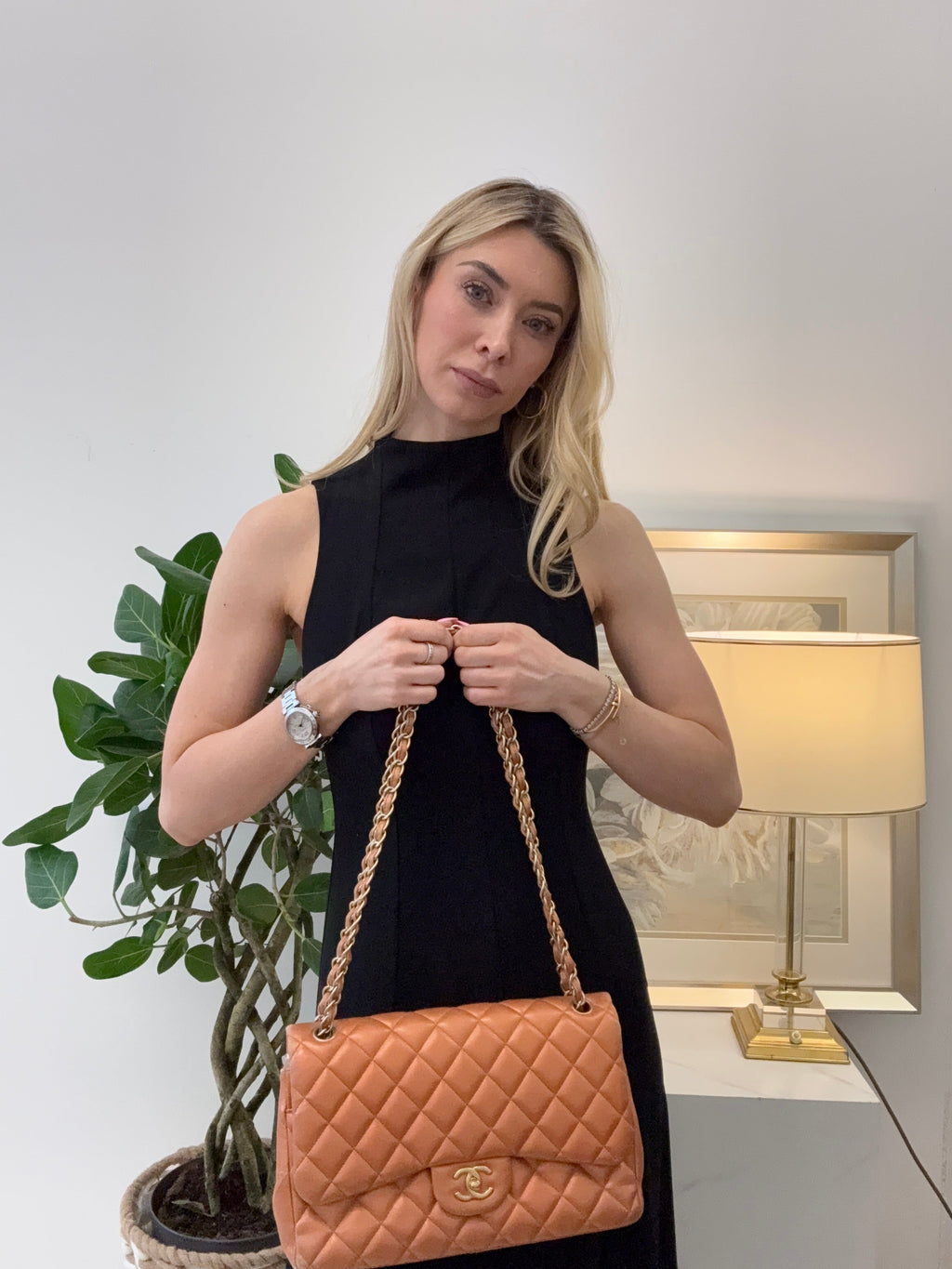 Chanel Timeless Jumbo Lamb Copper 2012