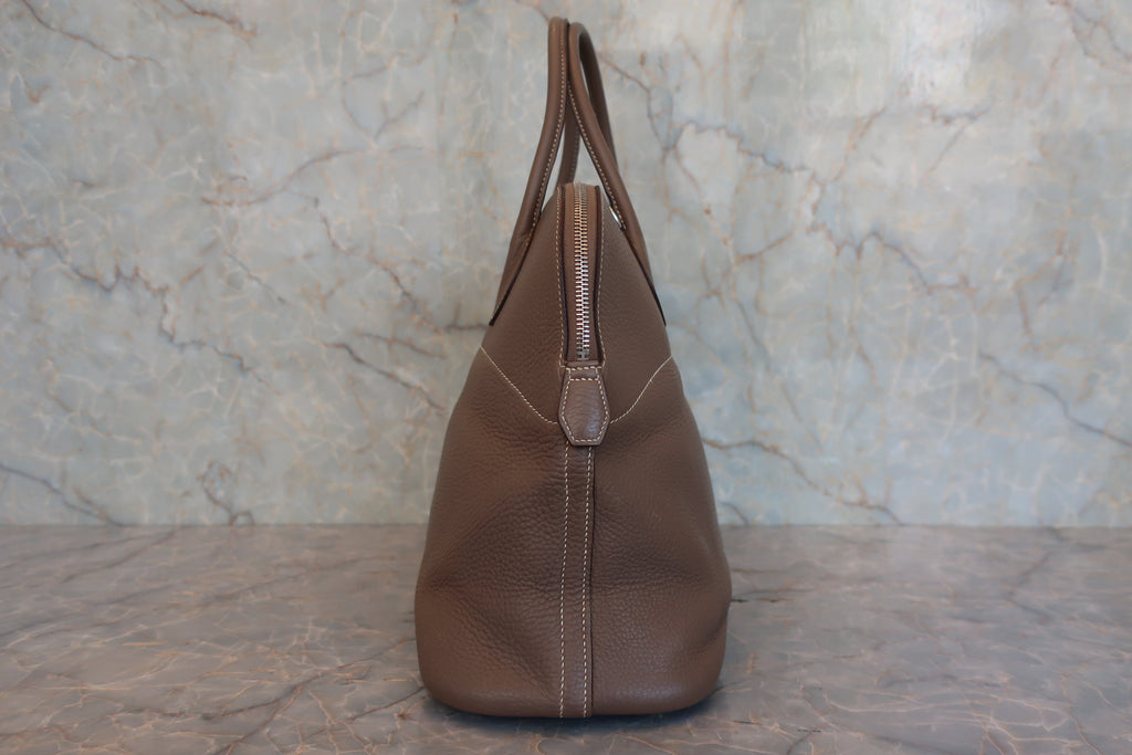 HERMES／エルメス ボリード35 トリヨンクレマンス エトゥープ □J刻印 ショルダーバッグ 800050039