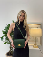 Celine Small Triomphe Crossbody Calf Green