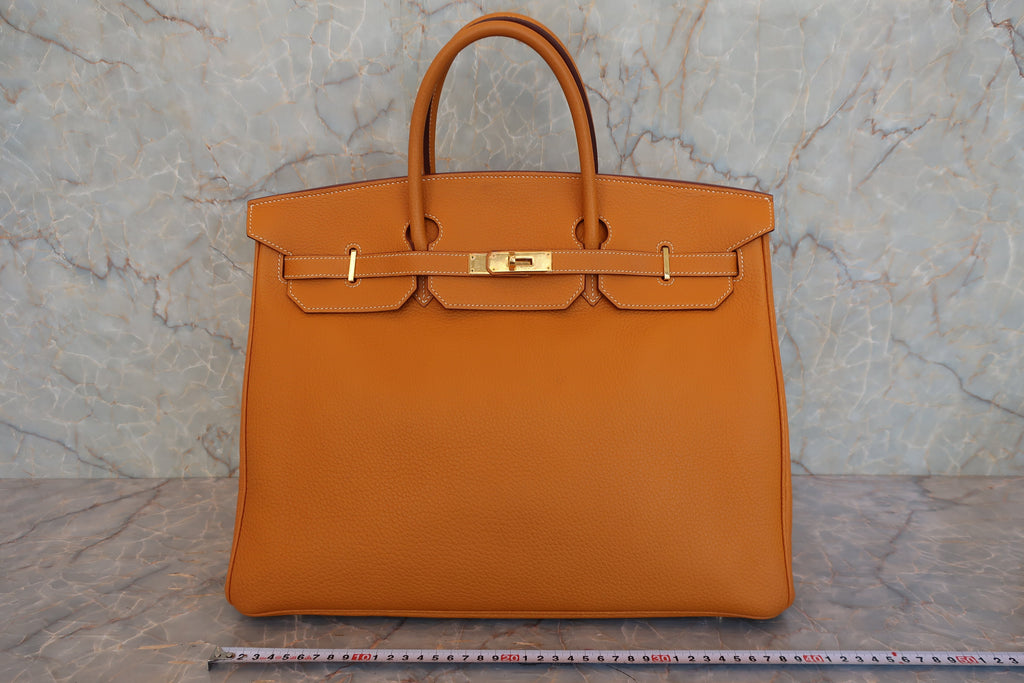 HERMES／エルメス バーキン40 トリヨンクレマンス ナチュラルサブレ □D刻印 ハンドバッグ 800050054