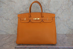 HERMES／エルメス バーキン40 トリヨンクレマンス ナチュラルサブレ □D刻印 ハンドバッグ 800050054