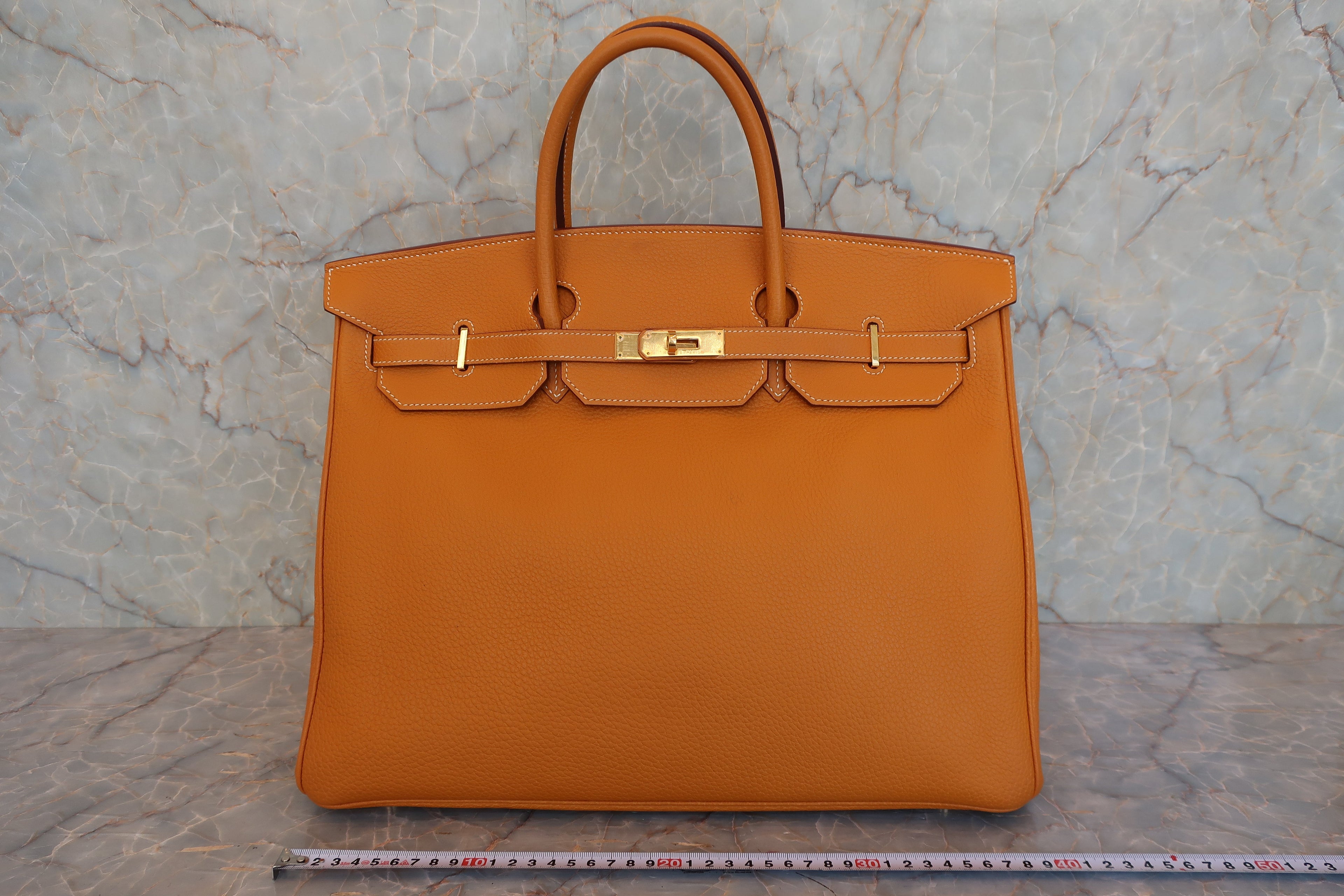 HERMES／エルメス バーキン40 トリヨンクレマンス ナチュラルサブレ □D刻印 ハンドバッグ 800050054