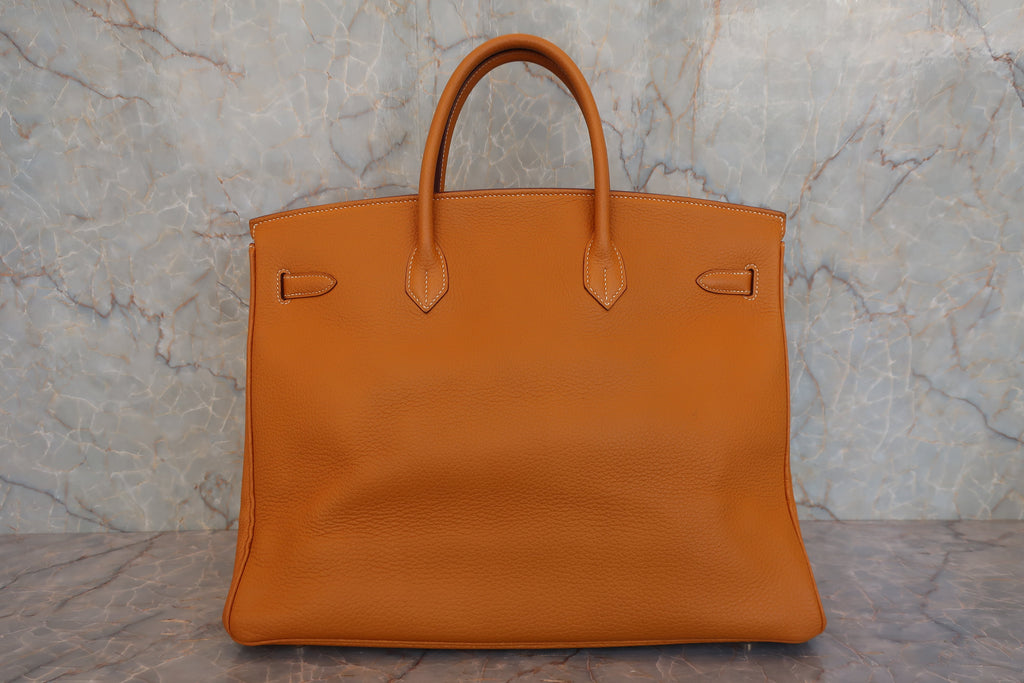 HERMES／エルメス バーキン40 トリヨンクレマンス ナチュラルサブレ □D刻印 ハンドバッグ 800050054