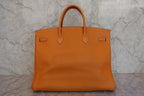 HERMES／エルメス バーキン40 トリヨンクレマンス ナチュラルサブレ □D刻印 ハンドバッグ 800050054