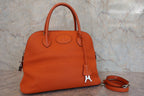 HERMES／エルメス ボリード31 トリヨンクレマンス オレンジ □H刻印 ショルダーバッグ 800040168