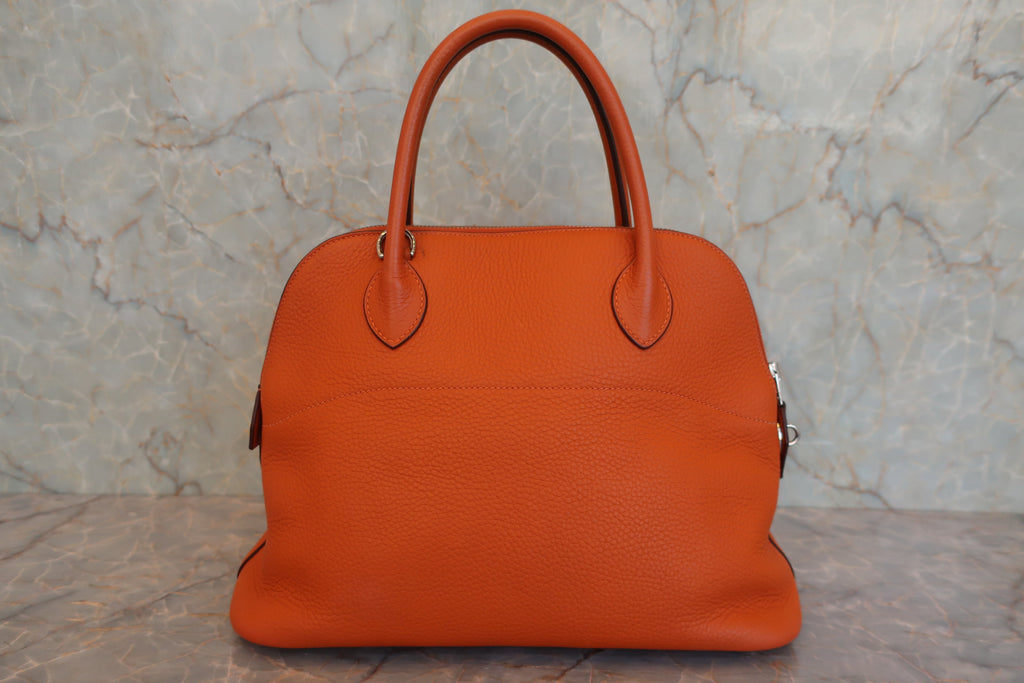 HERMES／エルメス ボリード31 トリヨンクレマンス オレンジ □H刻印 ショルダーバッグ 800040168