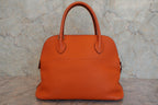 HERMES／エルメス ボリード31 トリヨンクレマンス オレンジ □H刻印 ショルダーバッグ 800040168