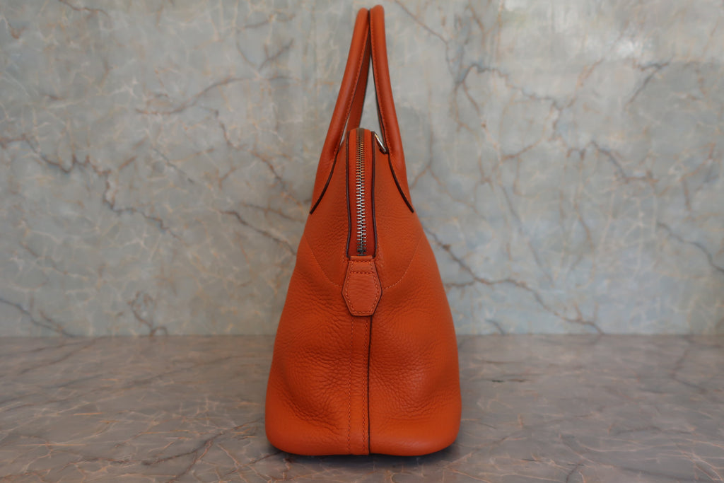 HERMES／エルメス ボリード31 トリヨンクレマンス オレンジ □H刻印 ショルダーバッグ 800040168