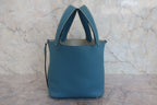 HERMES／エルメス ピコタンロックＰＭ トリヨンクレマンス ブルージーン □P刻印 ハンドバッグ 800020118