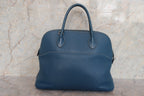 HERMES／エルメス ボリード35 トリヨンクレマンス ブルー □G刻印 ショルダーバッグ 700120002