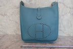 HERMES／エルメス エブリン1GM クシュベル ブルージーン □B刻印 ショルダーバッグ 800030208