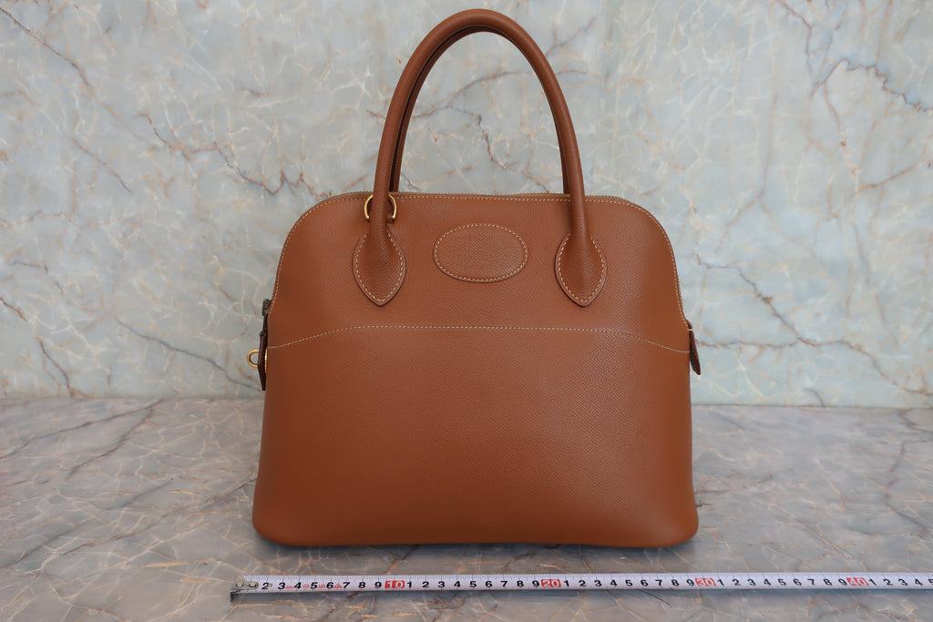 HERMES／エルメス ボリード31 クシュベル ゴールド □E刻印 ショルダーバッグ 800020265
