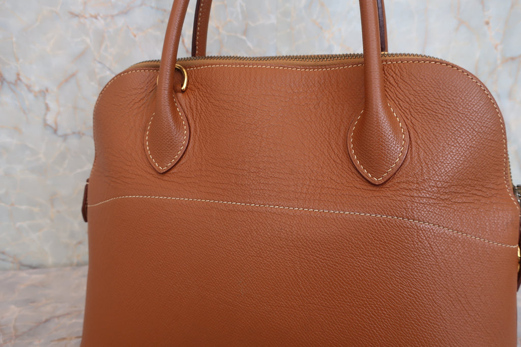 HERMES／エルメス ボリード31 クシュベル ゴールド □E刻印 ショルダーバッグ 800020265