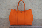 HERMES／エルメス ガーデンパーティPM ネゴンダ オレンジ □O刻印 トートバッグ 800030180