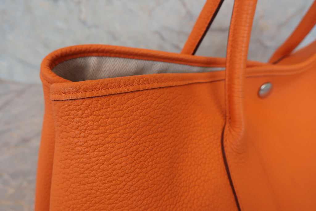 HERMES／エルメス ガーデンパーティPM ネゴンダ オレンジ □O刻印 トートバッグ 800030180