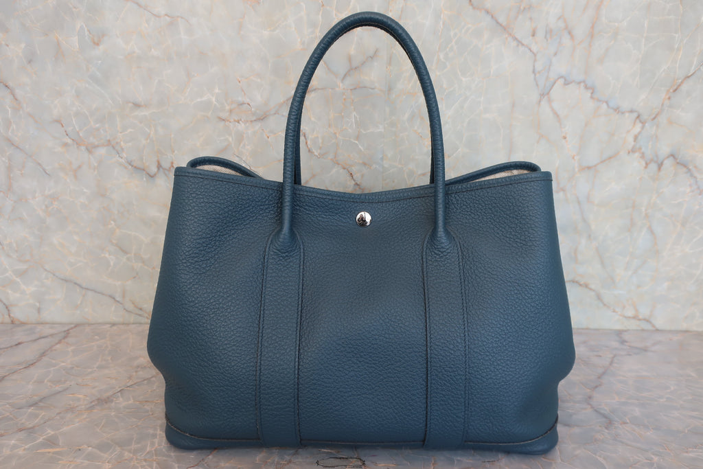 HERMES／エルメス ガーデンパーティPM ネゴンダ ブルートンペット T刻印 トートバッグ 800030211