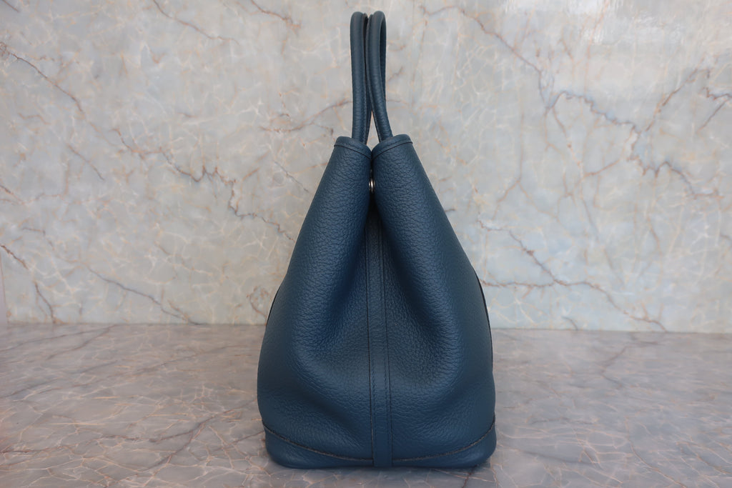 HERMES／エルメス ガーデンパーティPM ネゴンダ ブルートンペット T刻印 トートバッグ 800030211