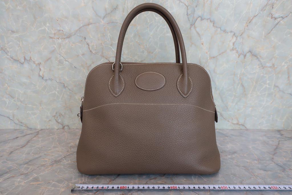 HERMES／エルメス ボリード31 トリヨンクレマンス エトゥープ □O刻印 ショルダーバッグ 800050095