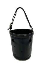 Hermes Vintage Black Box Calf Leather Mangeoire Bucket Bag