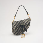 Dior Saddle Medium Canvas Blue / White 2020
