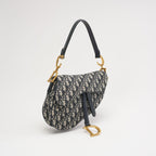 Dior Saddle Medium Canvas Blue / White 2020
