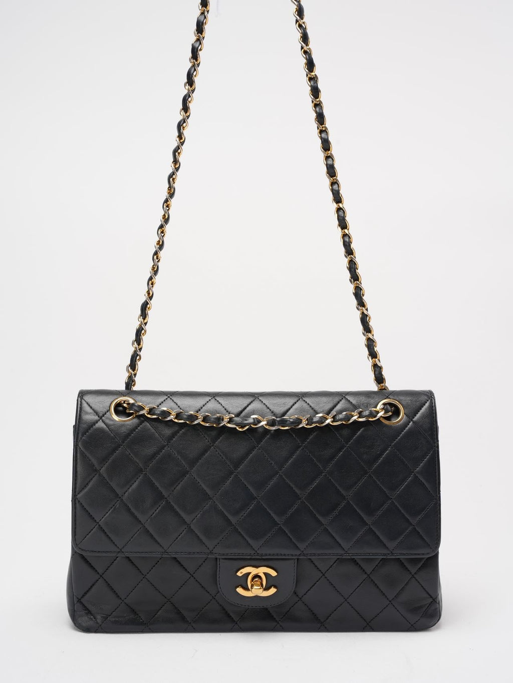 Chanel Vintage Black Timeless Classic Flap Bag 1990s