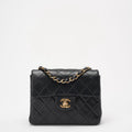 Chanel Black Vintage Mini Flap Square Bag 2000s