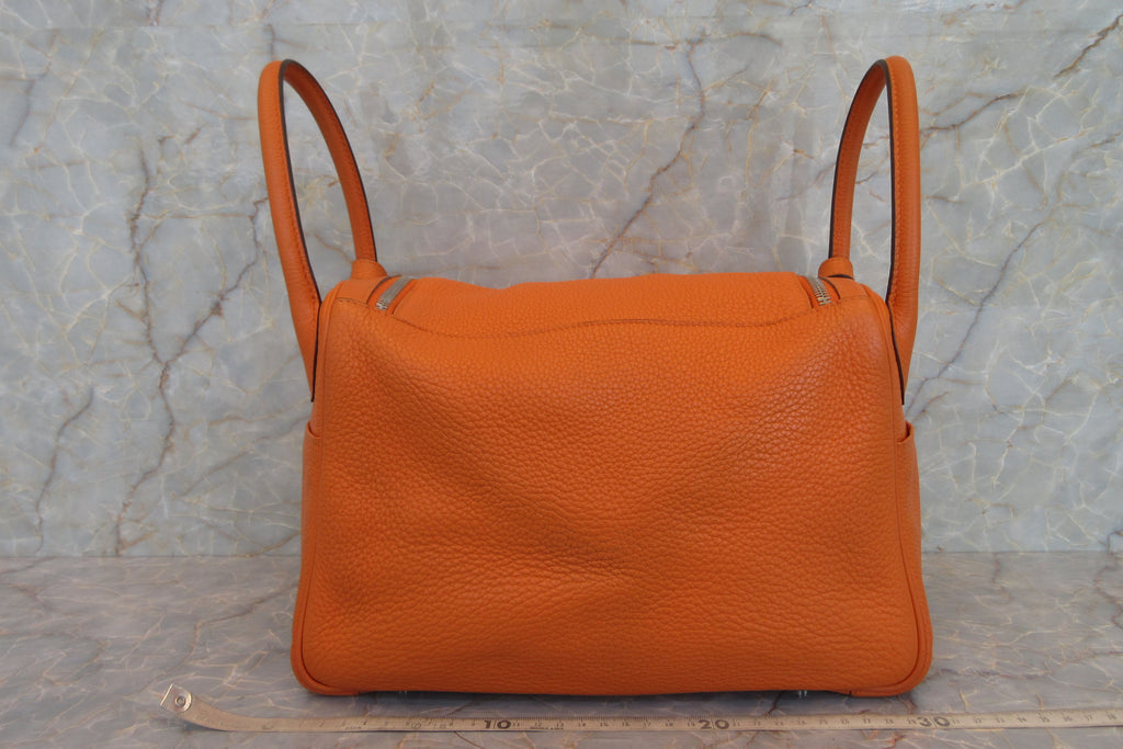 HERMES／エルメス リンディ30 トリヨンクレマンス オレンジ □M刻印 ショルダーバッグ 700030049