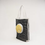 Chanel Vintage Tennis Shopper Tote Bag Black / White 2004