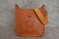 HERMES／エルメス エブリン1PM ボックスカーフ ナチュラル □D刻印 ショルダーバッグ 800030185