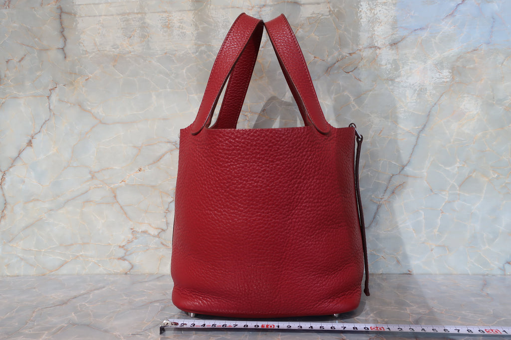HERMES／エルメス ピコタンロックＰＭ トリヨンクレマンス ルージュガランス ハンドバッグ 700100196