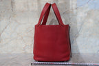 HERMES／エルメス ピコタンロックＰＭ トリヨンクレマンス ルージュガランス ハンドバッグ 700100196