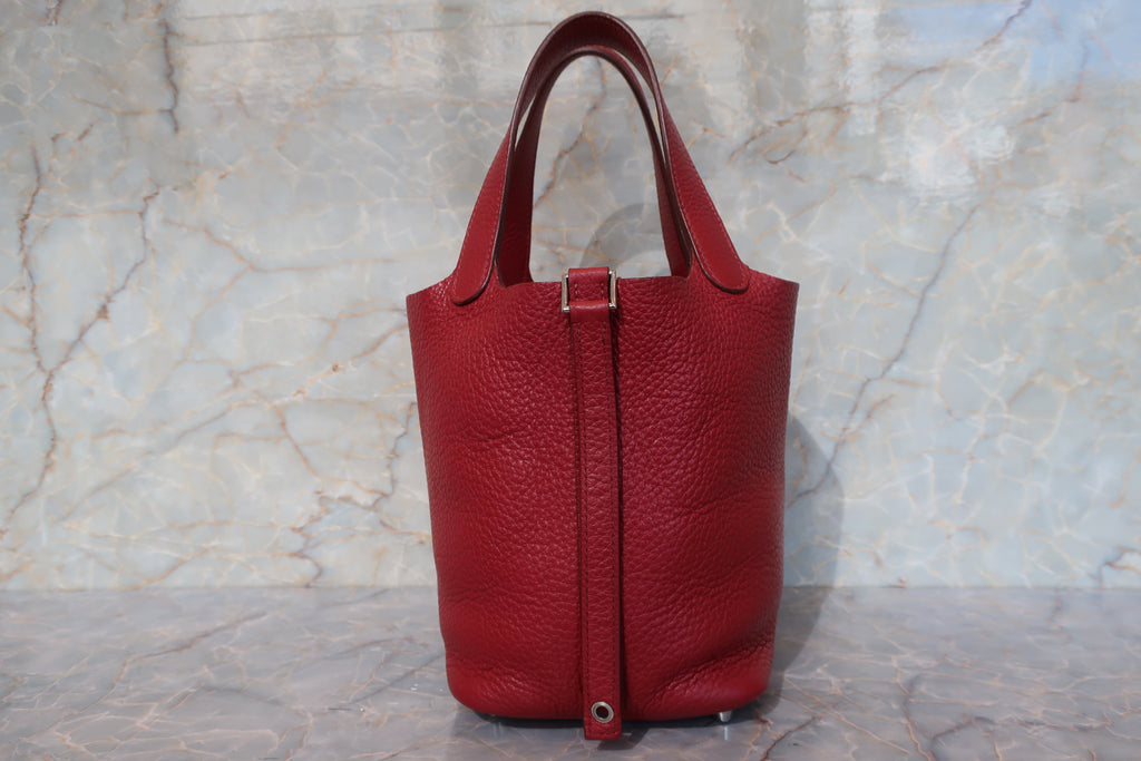 HERMES／エルメス ピコタンロックＰＭ トリヨンクレマンス ルージュガランス ハンドバッグ 700100196