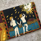Hermes Handmade Le Tarot Silk Scarf Face Mask