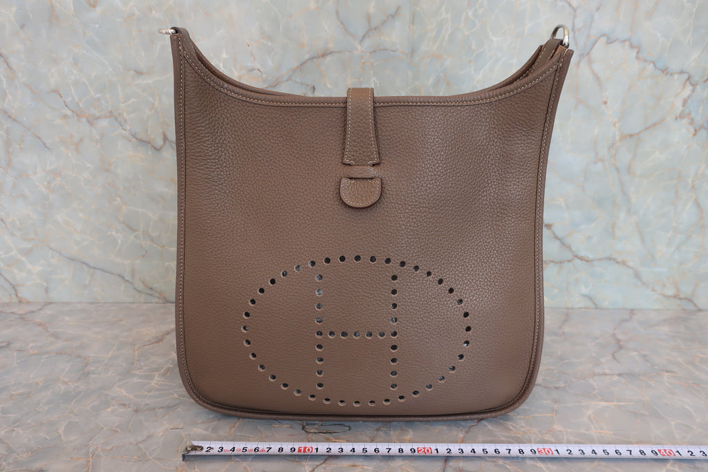 HERMES／エルメス エブリン3ＰＭ トリヨンクレマンス エトゥープ □R刻印 ショルダーバッグ 800030179