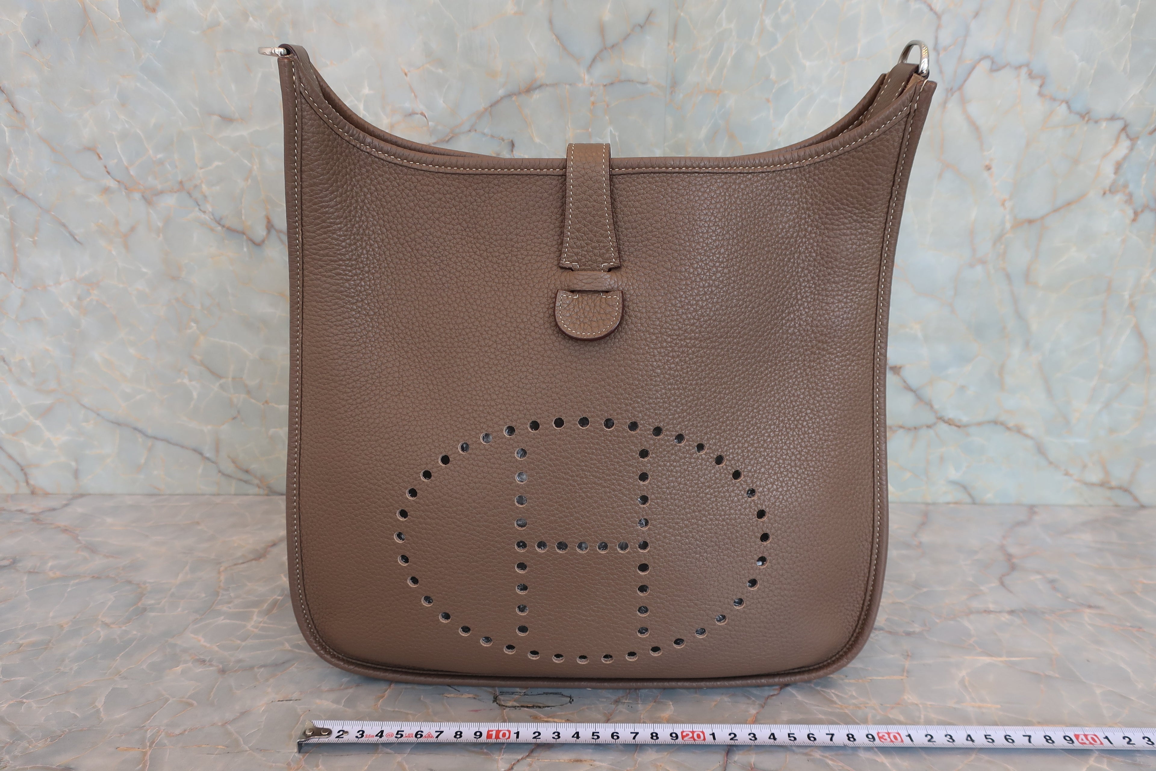 HERMES／エルメス エブリン3ＰＭ トリヨンクレマンス エトゥープ □R刻印 ショルダーバッグ 800030179
