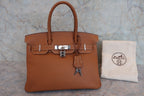 HERMES／エルメス バーキン30 トゴ ゴールド □Q刻印 ハンドバッグ 800020085