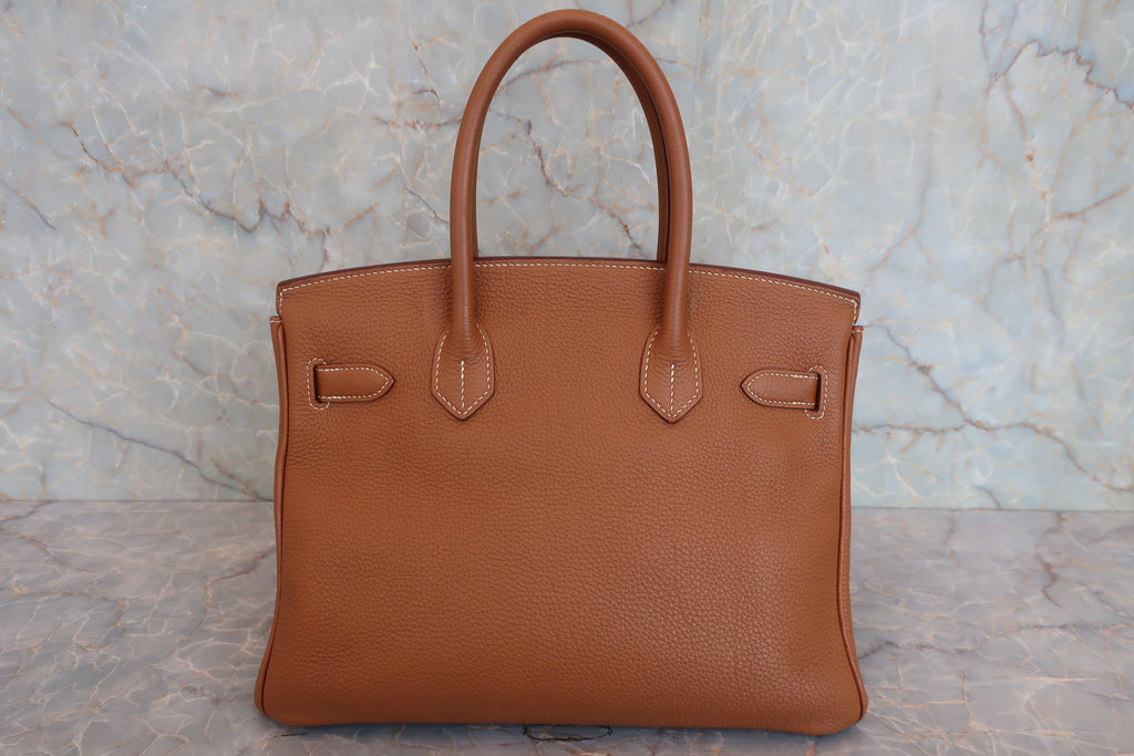 HERMES／エルメス バーキン30 トゴ ゴールド □Q刻印 ハンドバッグ 800020085