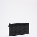 Bottega Veneta Black Long Wallet