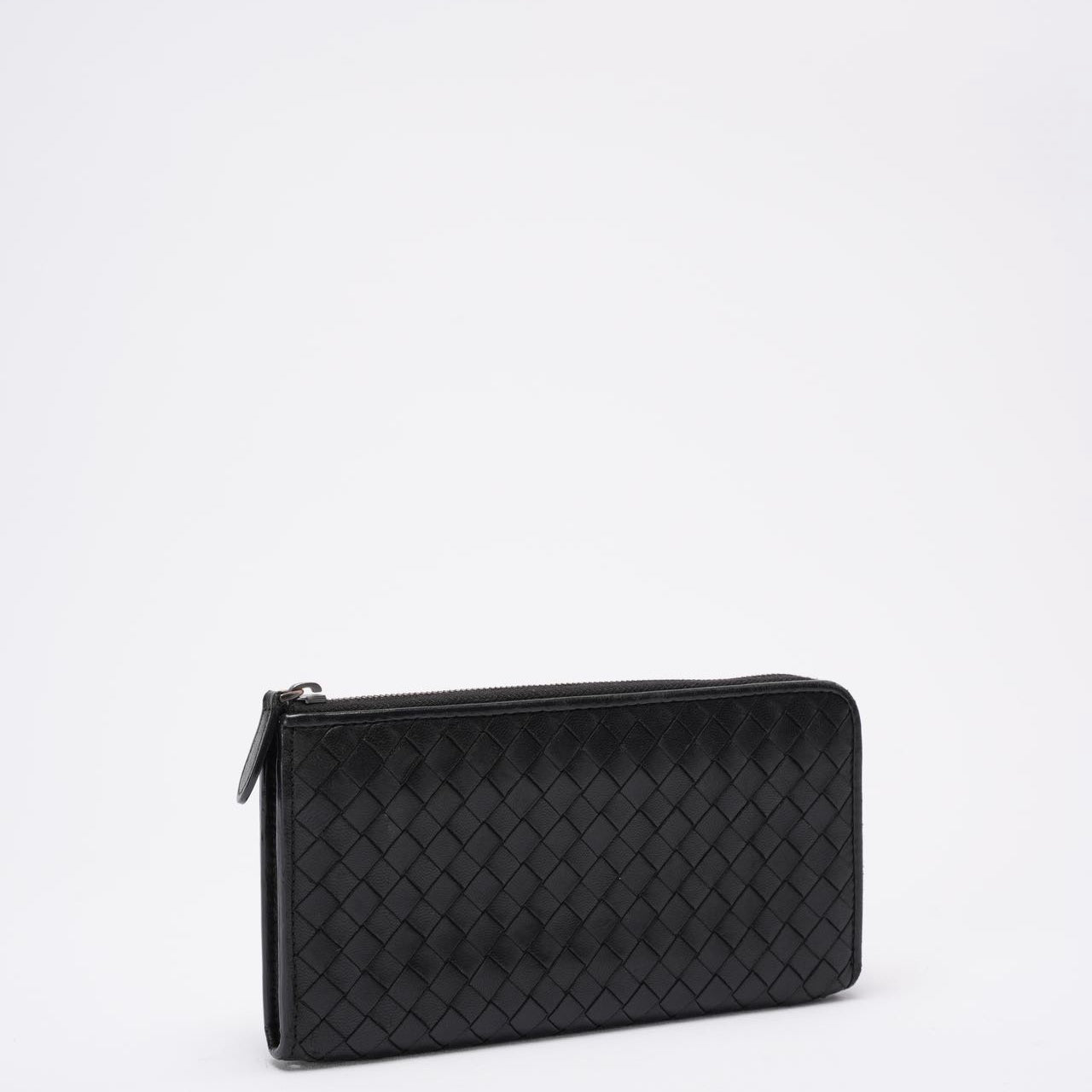 Bottega Veneta Black Long Wallet