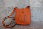 HERMES／エルメス エブリンTPM ヴォーエプソン オレンジ □H刻印 ショルダーバッグ 800050069