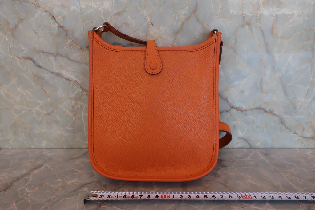 HERMES／エルメス エブリンTPM ヴォーエプソン オレンジ □H刻印 ショルダーバッグ 800050069