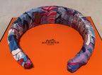 Hermes Cosmographia Silk Scarf Padded Headband