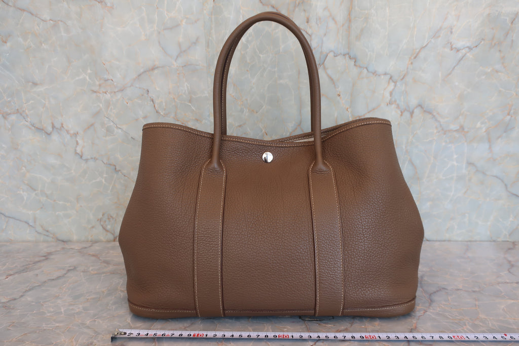 HERMES／エルメス ガーデンパーティPM ネゴンダ エトゥープ T刻印 トートバッグ 800050110